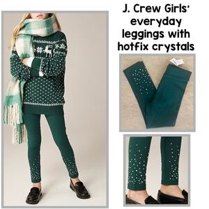 J. Crew Girls' everyday leggings with hotfix crystals